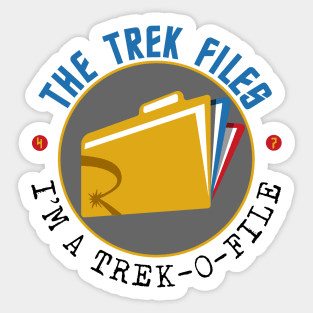 The Trek Files Round Logo Sticker